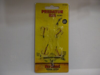 Northland Tackle Mini Predator Rig 4 treble hooks NIP Choose your size!
