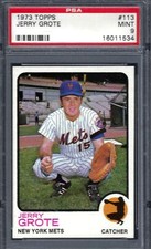 1973 Topps #113 PSA 9 Jerry Grote Mets 113