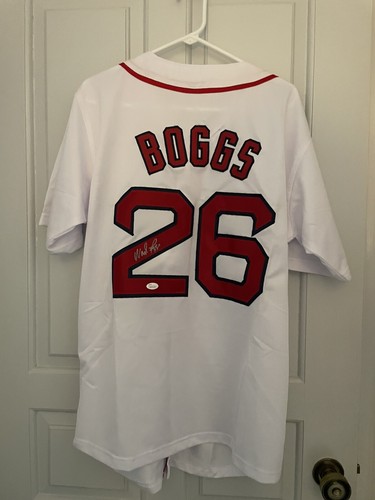 Wade Boggs Autographed Boston Red Sox Baseball Jersey White (JSA) - Picture 3 of 6