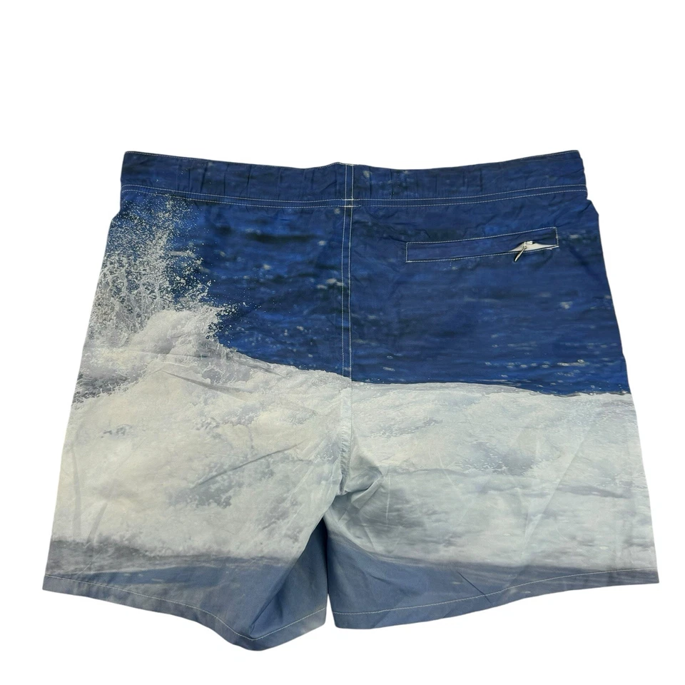Zegna Sport Polyester Surfer AOP Wave Mens Swimtrunk Size Small - Imagem 2 de 4
