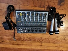 Seismic Audio - Slider 7 - 7 Channel Mixer Console with USB Interface DJ Mixer. 