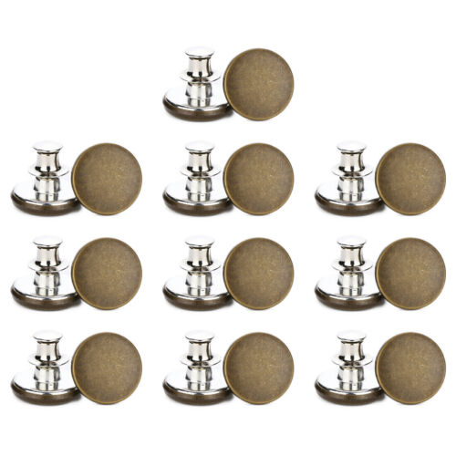 Button Pins for Jeans Pants No Sew Instant Adjustable Jean Button Replacemen - Picture 3 of 33