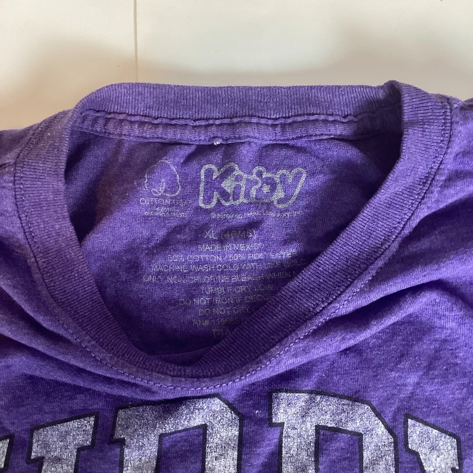 Camiseta Kirby Para Hombre Talla XL Manga Corta Elastizada Cuello Redondo Videojuego Mancha Foto 3 de 4