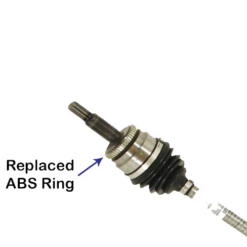 REAR ABS RELUCTOR RING & RETAINER FOR JAGUAR XF XJ XK XKR XJR X350 2004-2009 2X - Image 4 of 4