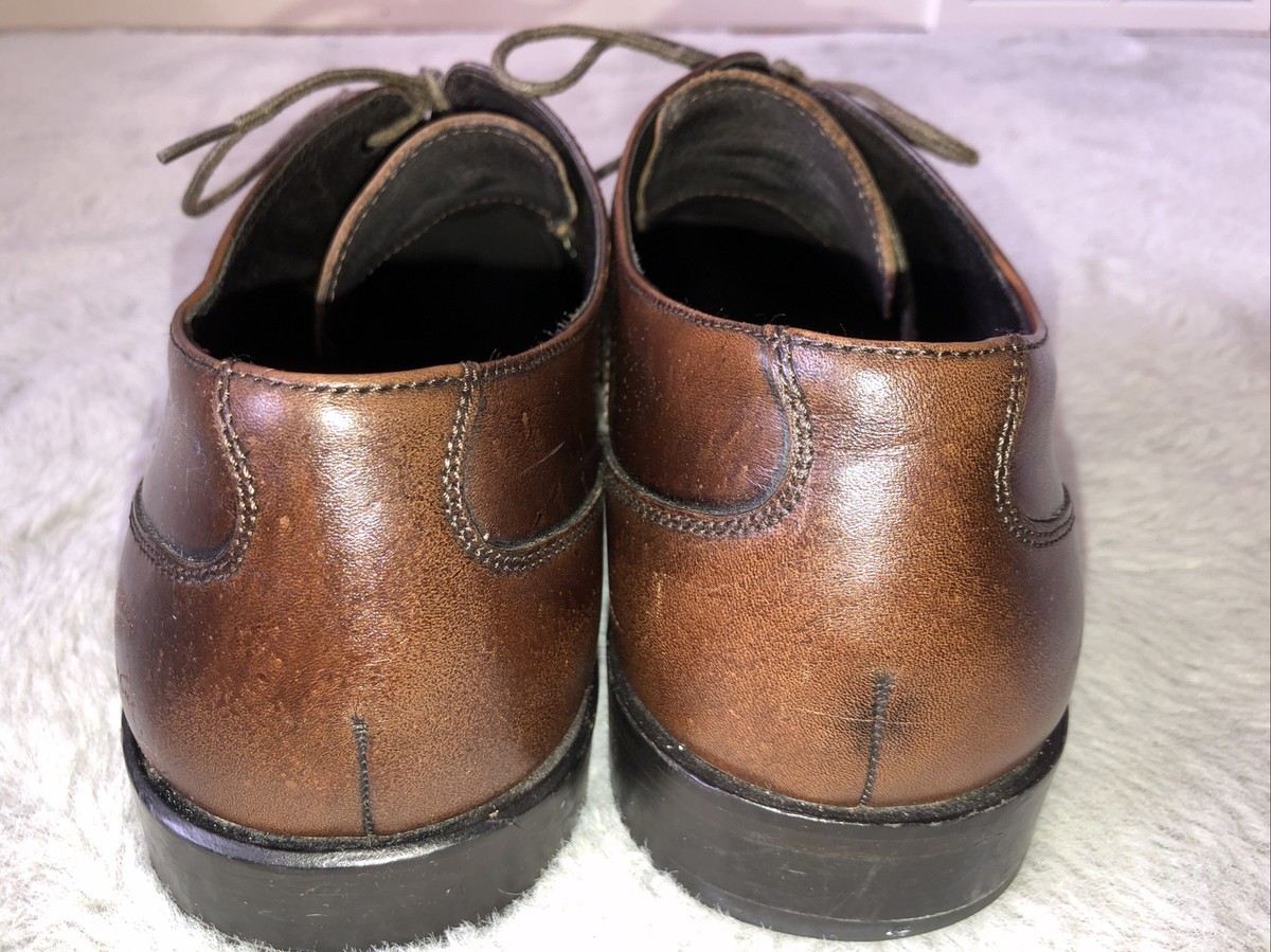 Dress Shoes Kenneth Cole Mens Mister Fashion Laser Brown Leather Oxford Size 10 Kenneth Cole Shoes Mens 9 M Fresh Air NY Silver Technology  main image 3