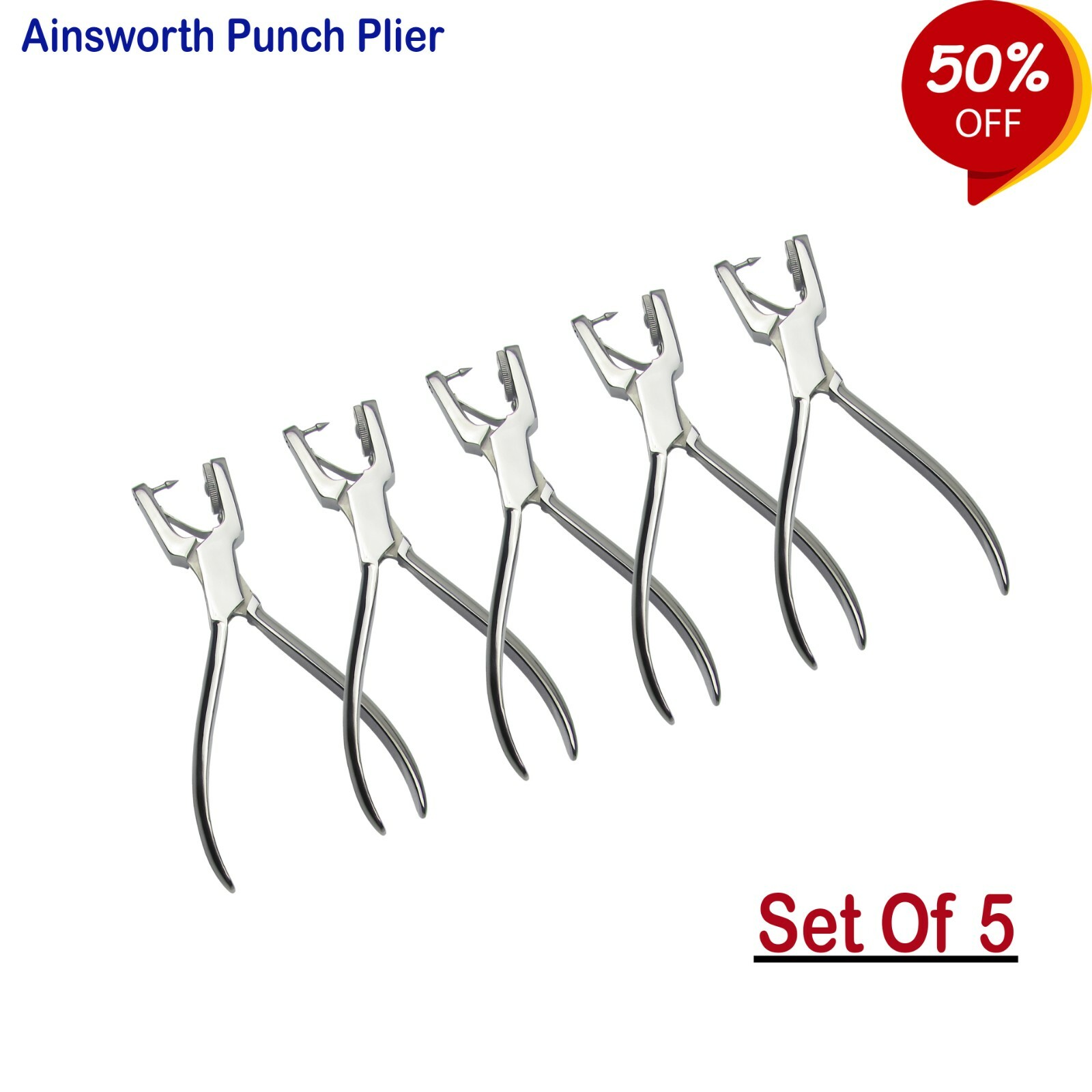 2 In Hole Punch Ainsworth Rubber Dam Punch Hole Plier/Forceps