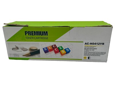 Premium Toner Cartridge AC-H0412YR Yellow Replaces HE-CE412A/CC532A HPLaser Jet