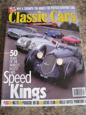 CLASSIC CARS DEC 1996 SPEED KINGS TRIUMPH TR5 PERFECT COMPANY CAR MGTC LOTUS ELA