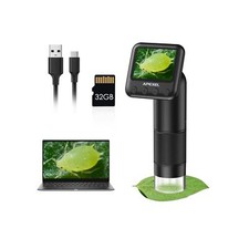 APEXEL Handheld Digital Microscope with 2  LCD Screen, 800X Pocket Portabl