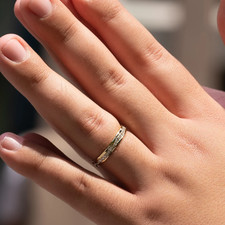 Bracelet diamant or 18 carats pour femmes créé en laboratoire rond jaune 0,60...