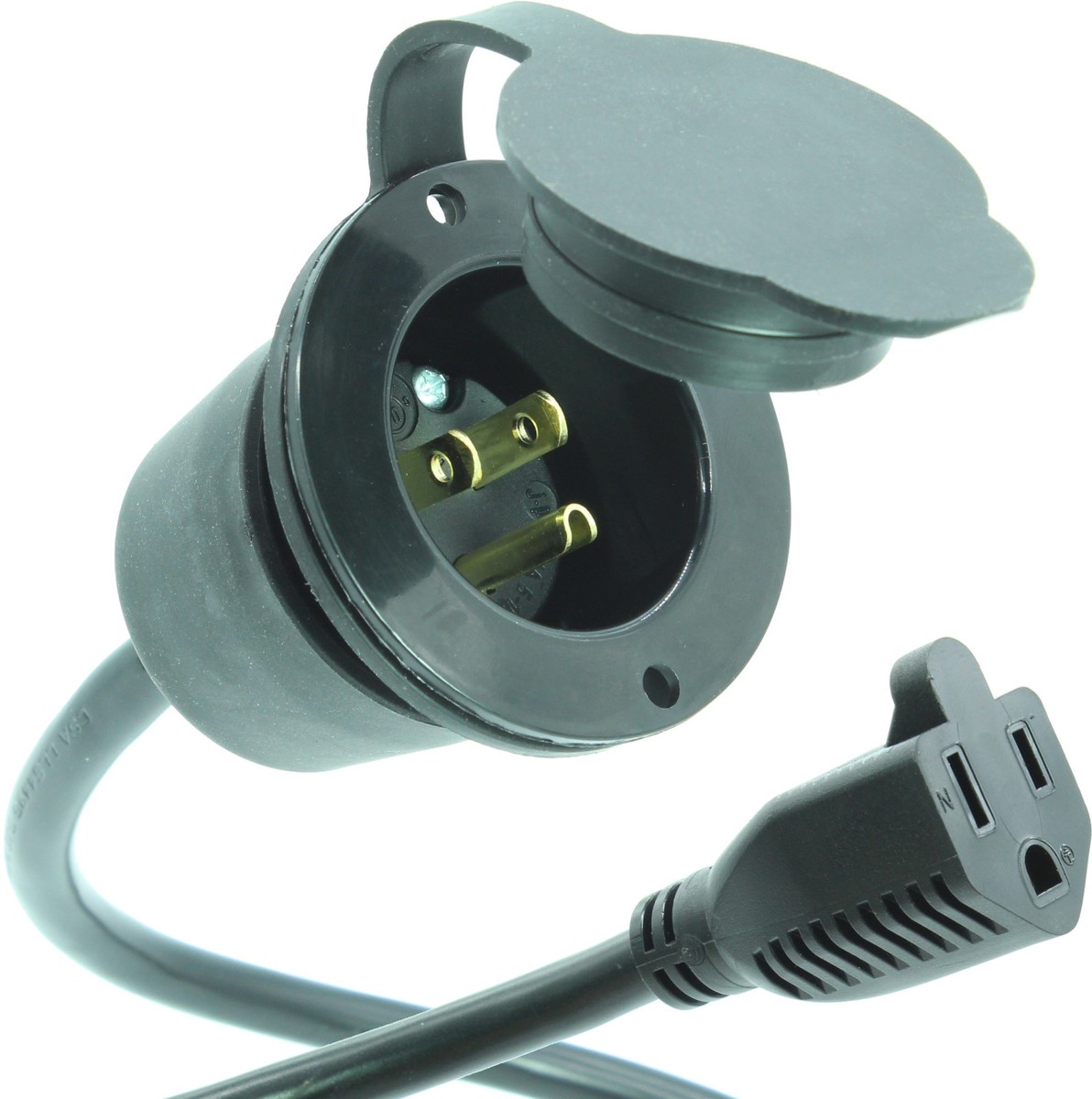 RV Power Outlet 110V 15A RV/Marine Shore Power Outlet Receptacle ...