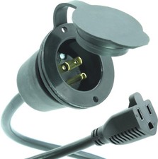 Boat Plug Battery Charger Power Port 15a 125v 20 5-15p Marine Inlet Cord Gcp1 Boat Plug Battery Charger Power Port 15a 125v 20 5-15p Marine Inlet Cord Gcp1