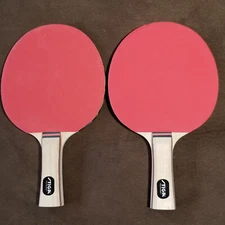 2 Stiga Ping Pong Paddles Bats Laminated Colors