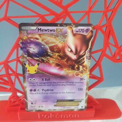 Pokémon TCG Card Mewtwo EX 54/99 Celebrations 25th Anniversary