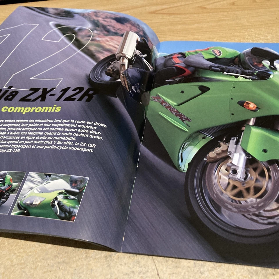 Kawasaki Moto Ninja ZX-12R 1200 ZX-9R 900 ZX-6R 600 Catálogo - Imagen 3 de 4