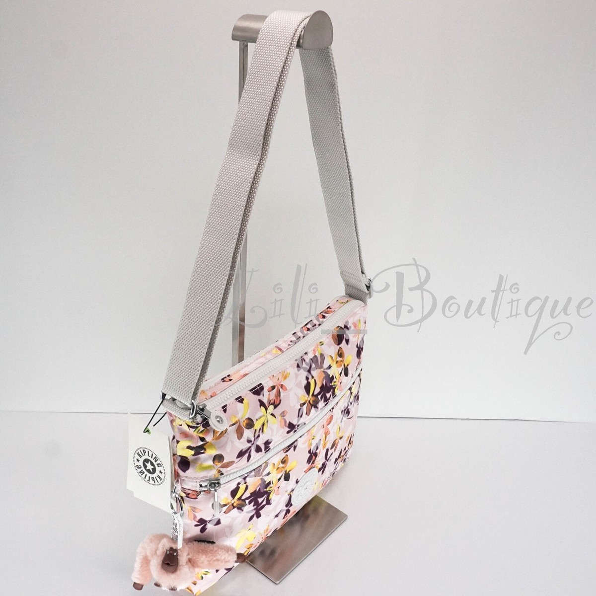 NWT Kipling KI0567 Annabelle Crossbody Bag Double Zip Nylon