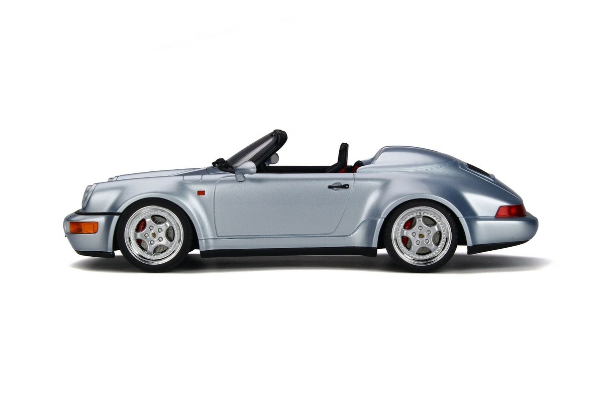 PORSCHE 911 (964) SPEEDSTER TURBO LOOK SILVER 1:18 by GT SPIRIT