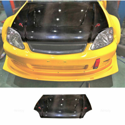 EK EK3 シビック　CIVIC ホンダ　HONDA純正　トノカバー For Honda Civic EK 1996-2000 Carbon Fiber Vented Front Engine Hood