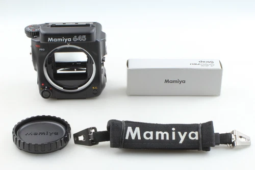 [ Unused w/strap ] Mamiya 645 Pro Medium Format Film Camera Body Only From JAPAN