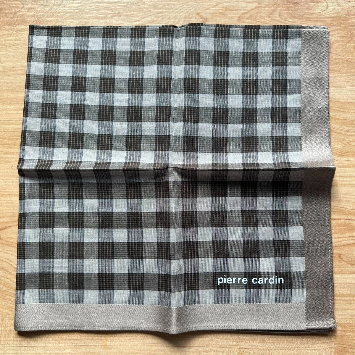 HANDKERCHIEF VINTAGE PLAIDS PLAIN MEN'S POCKET SQUARE COTTON 18" D0589