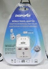 DigiPower ACP-WTA World Travel Adapter Port Plug USB Charger TF