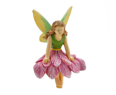 Sunshine Fairy - Flower Petal Dress - Resin Miniature Figurine for Fairy  Garden | eBay