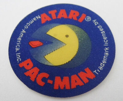 Werbe-Aufkleber Atari Pac Man Namco America Videogame 80er Hologramm Plakette