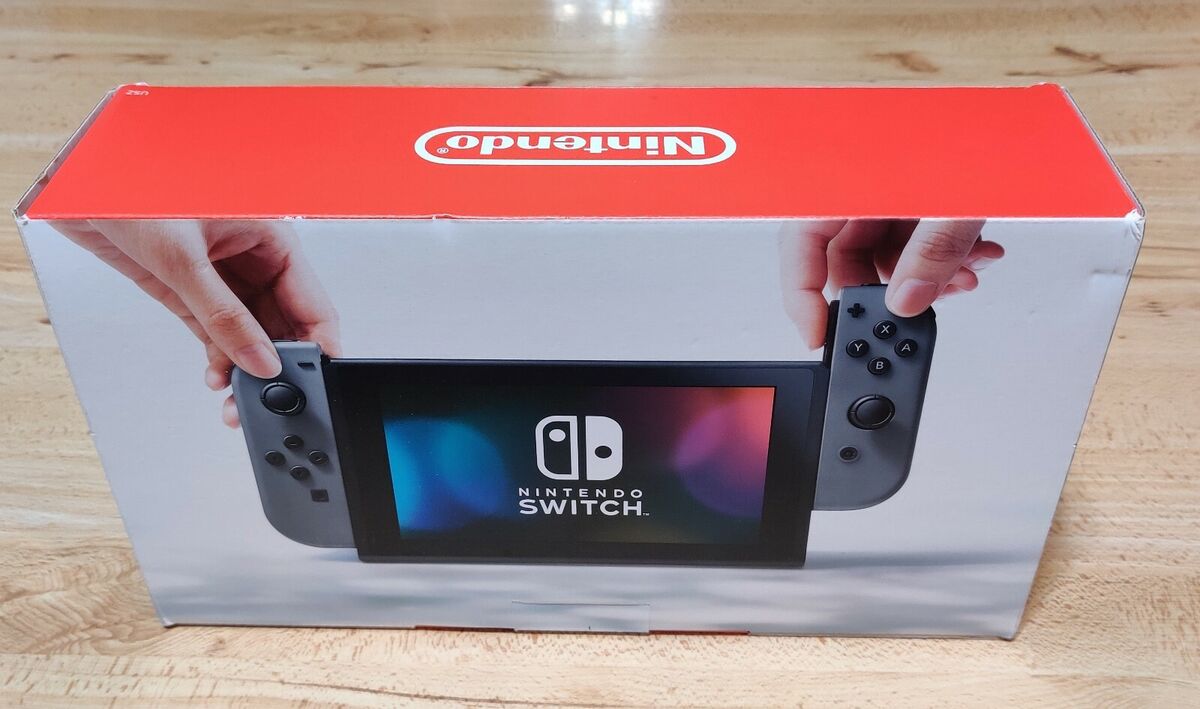 Nintendo Switch V1 Grey Console BOX ONLY - With Cardboard Nintendo Switch V1 Grey Console BOX ONLY - With Cardboard