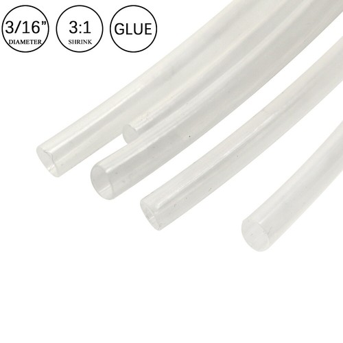 3:1 Heat Shrink Tubing Tube Clear Glue Waterproof Dual Wall Wires Wrap - Picture 14 of 23