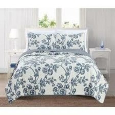 Home Fashion Designs 3-Piece All Season Quilt Set. full/queen 90" x90" 229cm x