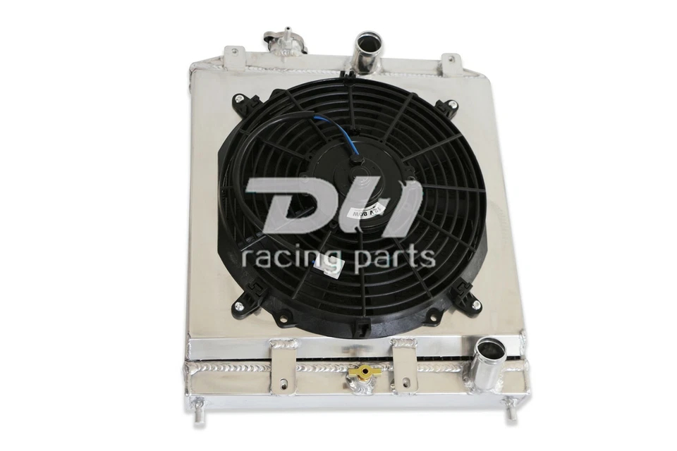 Radiador + Cubierta + 12" * 1 Fan Fit 1992-2001 HONDA Civic del Sol Acura Integra l4 Foto 3 de 4