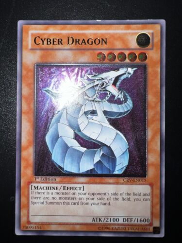 Cyber Dragon CRV-EN015 Ultimate Raro 1ª Edición EURO Juego Ligero + Yugioh - Imagen 2 de 3