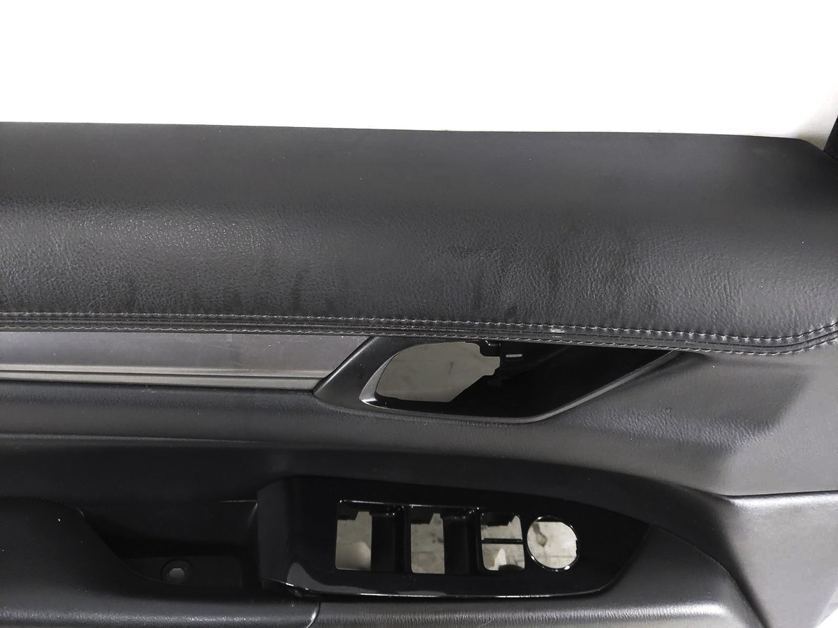 2017-2023 Mazda CX-5 Black Leather Left Front Door Trim Panel