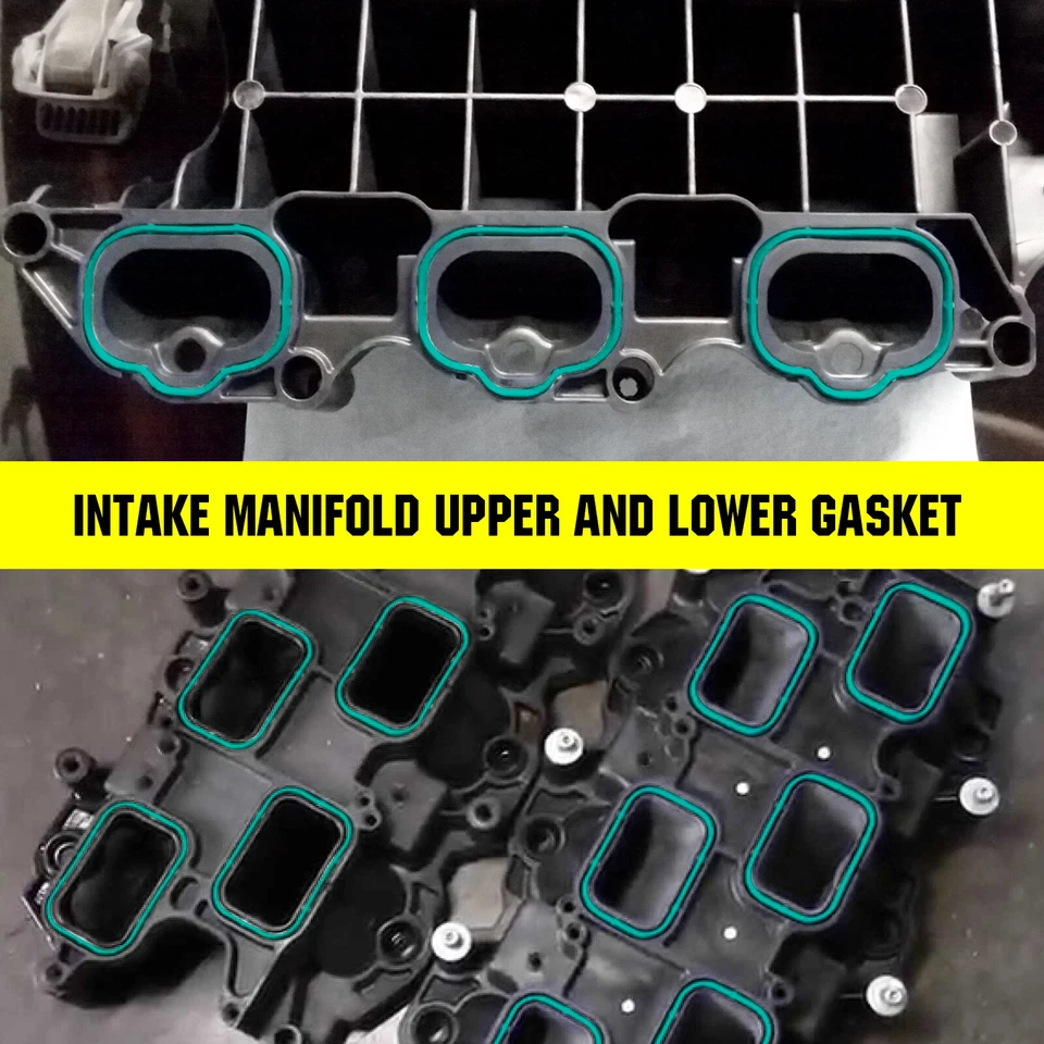 Intake Manifold Upper Lower Gaskets For 2011-2021 Chrysler Jeep Dodge Ram 3.6L - Image 4 of 4