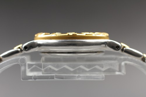 Near MINT Vintage FENDI 900L Women's 26mm Quartz Watch Gold Black Dial Two Tone - Picture 5 of 11