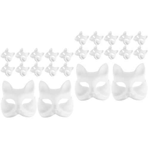 2 Count Leere Fuchsmaske Kind Tier-Maskerade- DIY- Für Cosplay-Party - Bild 5 von 12