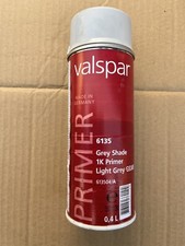 Valspar 6135 1K Primer, Light Grey GS905. New 400ml. Free P&P