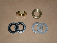 USA-made Petcock NUT/WASHER/SEAL Set PAIR Triumph Norton BSA 250 500 650 750 850