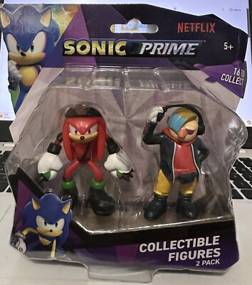 Sonic Prime Collectible Figures Netflix Renegade Knuckles & Dr. Dont 2.5''
