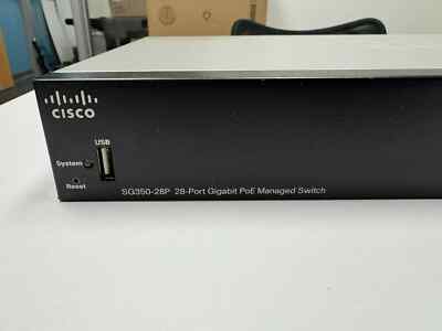 Cisco SG350-28P Gigabit 28-Port PoE Managed Switch SG350-28P-K9 | eBay
