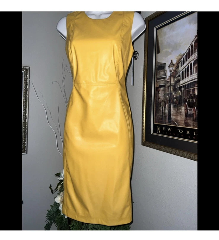 Mustard hot sale sheath dress