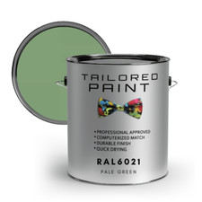 RAL6021 PALE GREEN SATIN uPVC Window & Door 1K Paint Brush or Spray On