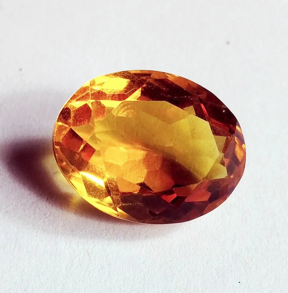 Golden Quartz Loose Gemstone Oval Cut 10.75 Ct Certified With Free Gift - Image 4 of 4