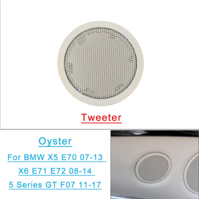 For BMW X5 X6 5GT E70/71/72 F07 Inner Rear Door Tweeter Loudspeaker Cover Oyster
