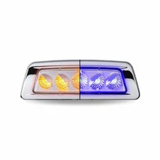 KENWORTH T680/T700/T880 DRIVER FENDER MARKER LIGHT-DUAL REVOLUTION AMBER/BLUE LE