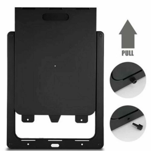 Large Size 2 Way Lockable Pet Dog Cat Safe Security Brushy Flap Door Black AU - Picture 7 of 12