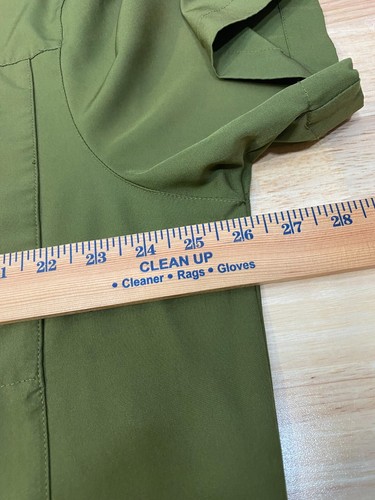 Little Donkey Andy Mens XL Olive Green Fishing Hiking Shirt Pockets Vented - Picture 6 of 7
