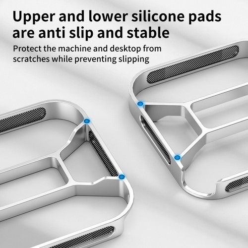 For Mac mini Desktop Stand for Mac Mini M4 2024 Heat Dissipation Aluminum Mount - Afbeelding 13 van 18