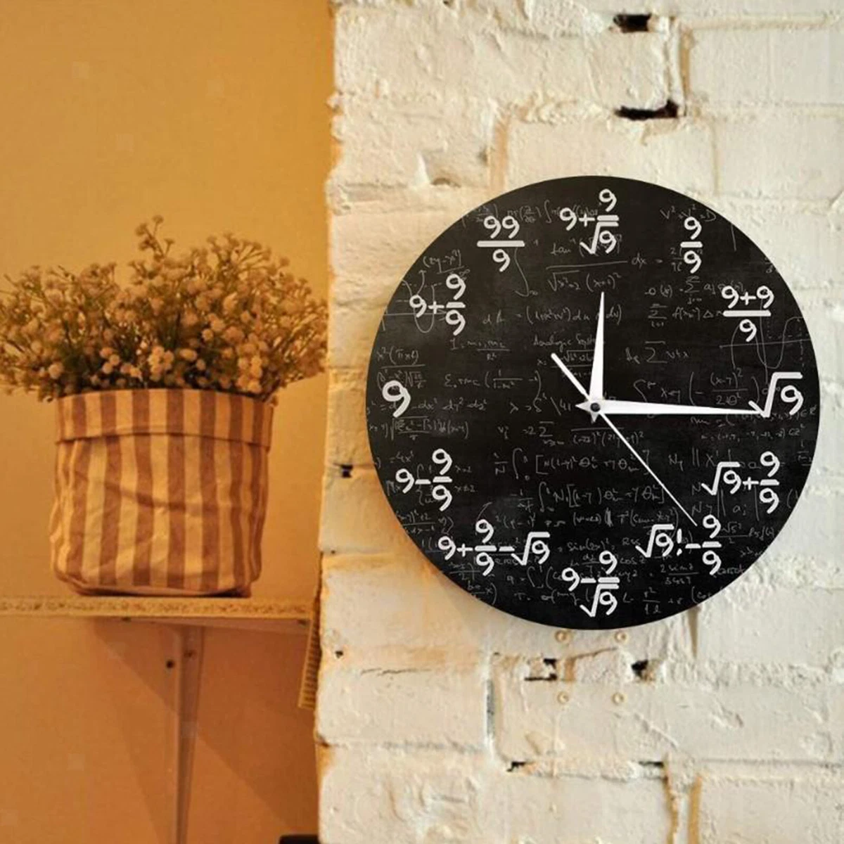 Reloj con ecuaciones matematicas new arrivals