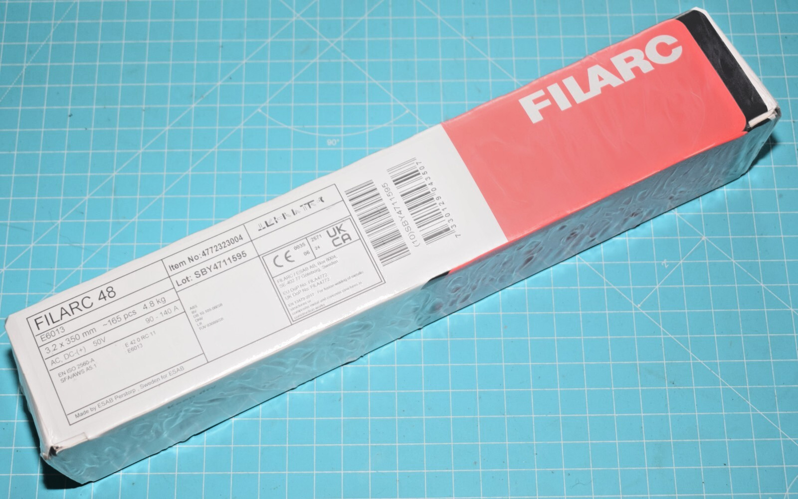 Matériel de soudage arc acier ESAB FILARC 48 3.2x350 mm blister 4.8 kg électrode enrobée basique